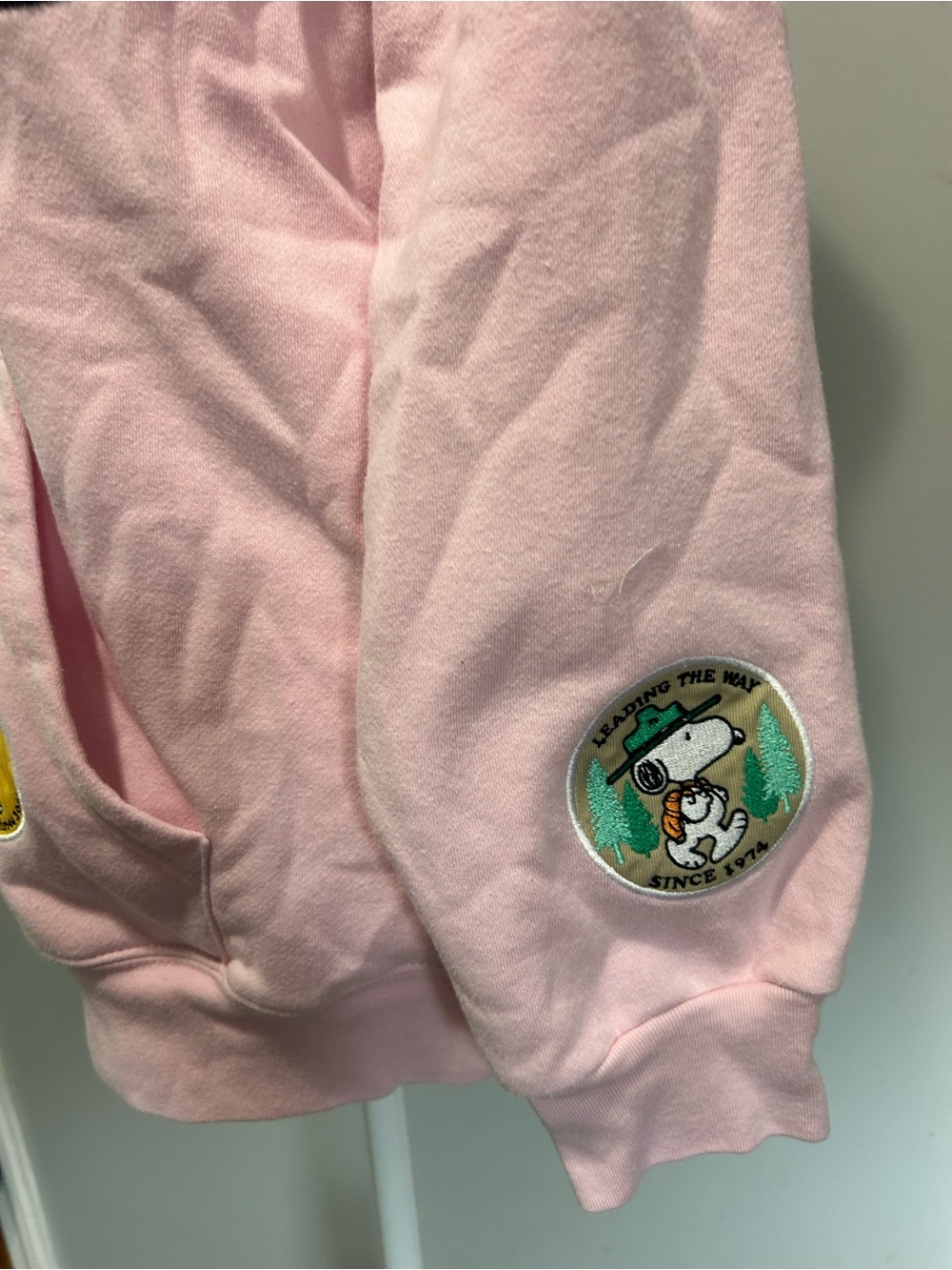 Women’s Peanuts Pink Snoopy & Woodstock Zip-Up Hoodie - Picture 11 of 11